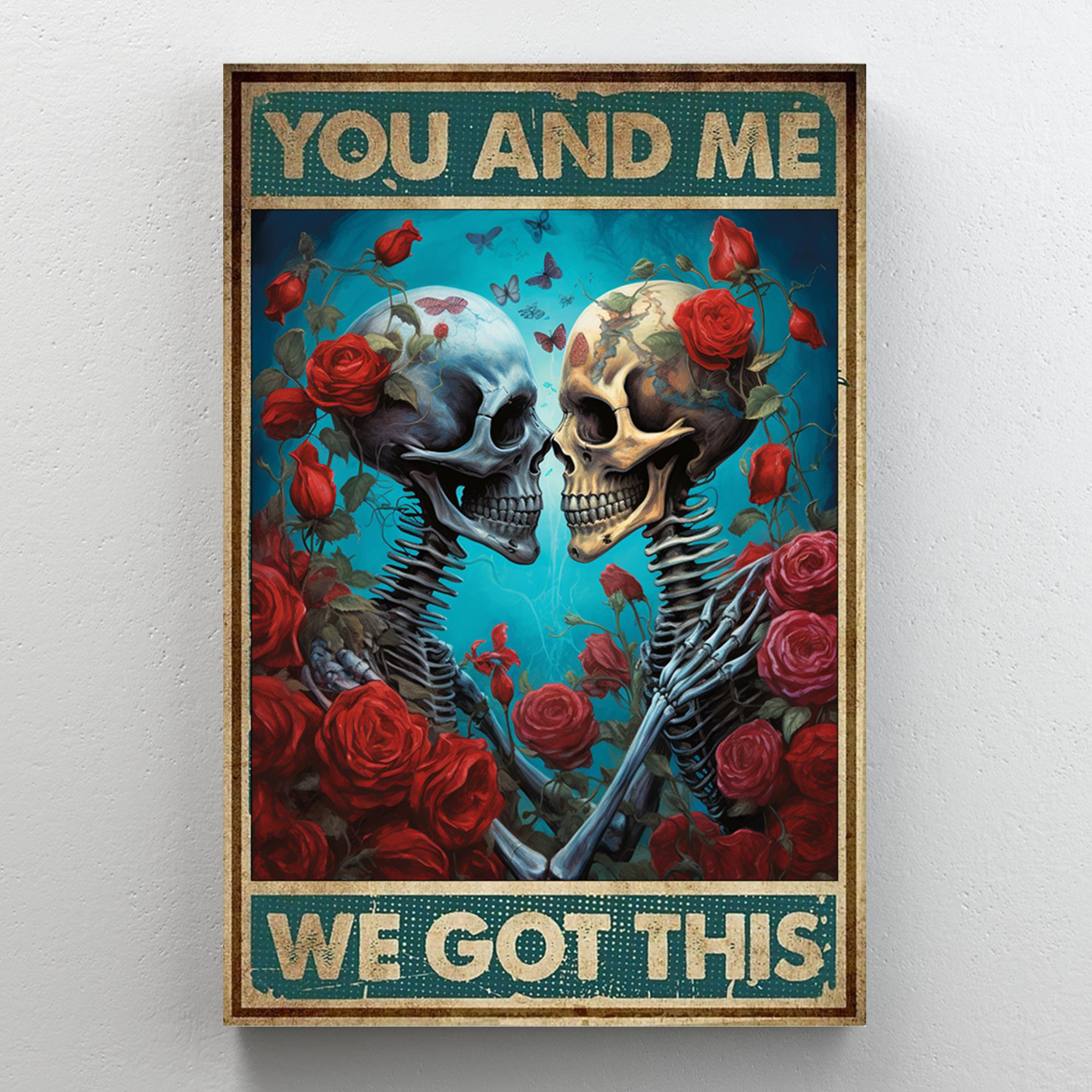 Trinx Skeleton You And Me We Got This 1 1 Piece Rectan " Skeleton You